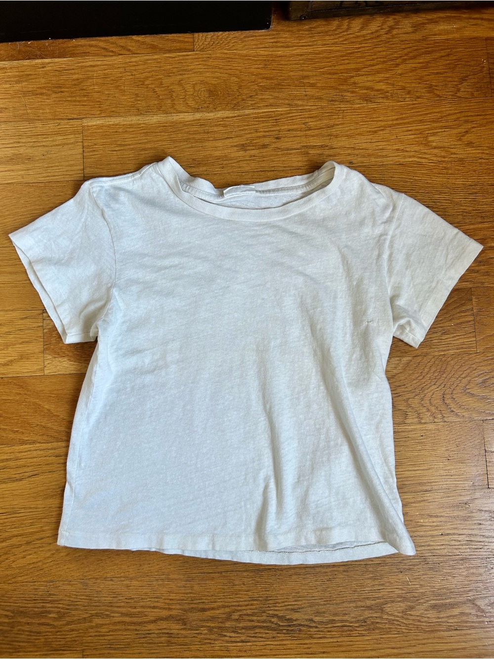 Re/Done Hanes Tee Tshirt White XS Cotton Made In USA